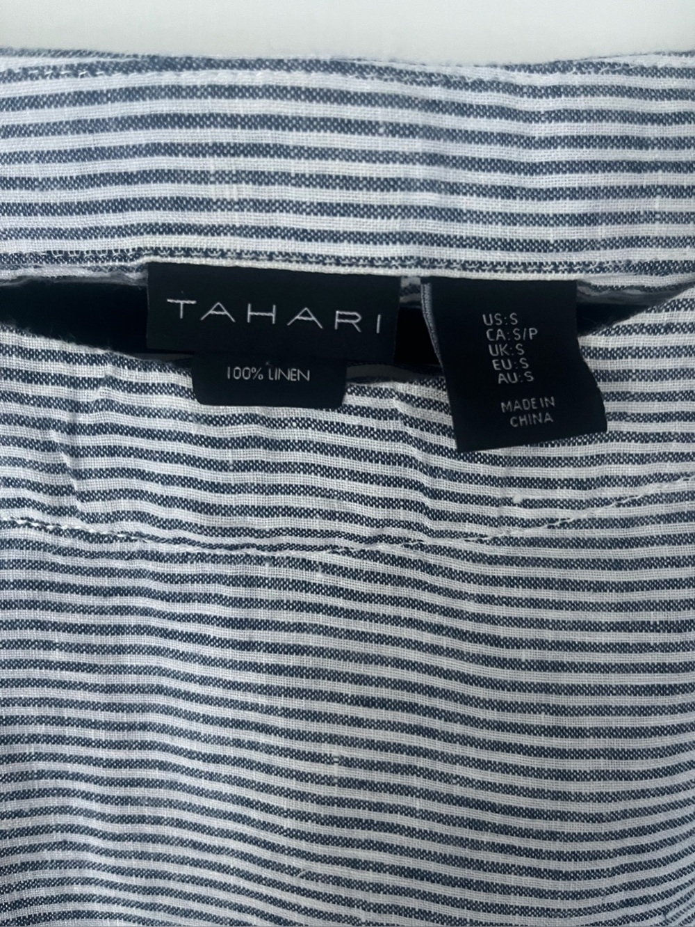 Tahari Nautical-Inspired Linen Stripe Top ⚓️🤍 - Picture 5 of 5